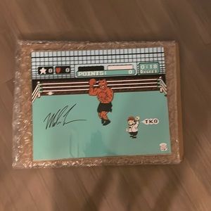 Mike Tyson Signed Punch Out Photo 16x20